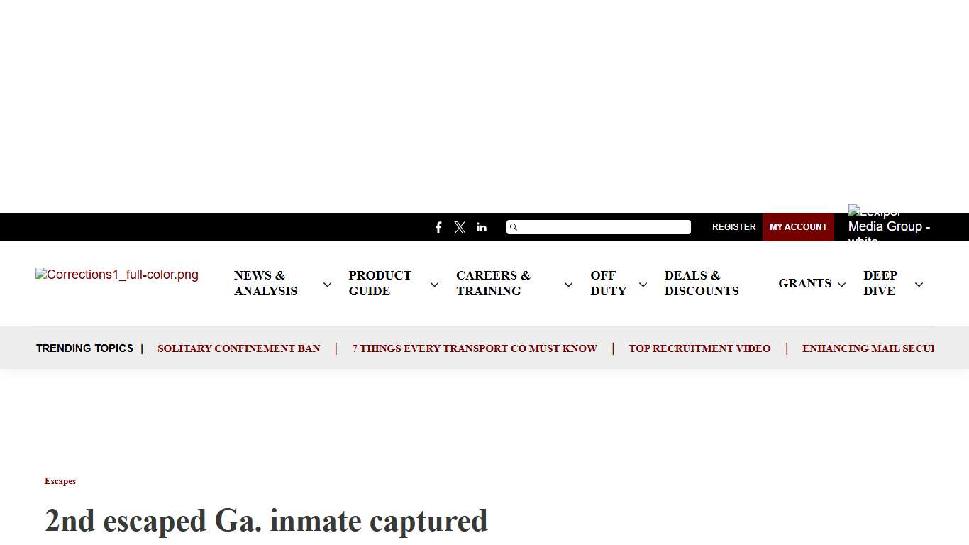 2nd escaped Ga. inmate captured